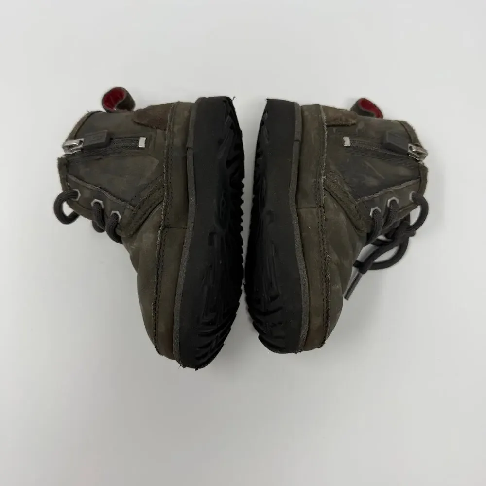 UGG Kids Waterproof Lace Up Boots Black Brown Size 7T